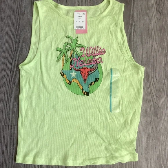 Willie Nelson Ribbed Tank - Picture 2 of 6